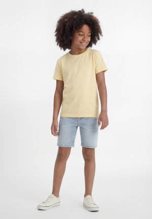 Friboo UNISEX 7 PACK - Print T-shirt - lilac/turquoise/off white