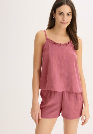 bonprix AUS MUSSELIN MIT SPAGHETTITRÄGER SET - Pigiama - purple