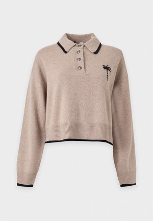 Palm Angels, Пуловер - beige/black