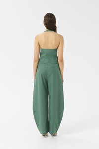 Gestuz CALLIA HALTERNECK - Bluse - posy green melange