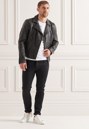 Leather jacket - black