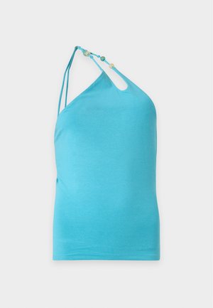 Topshop, ONE SHOULDER - Top - light blue