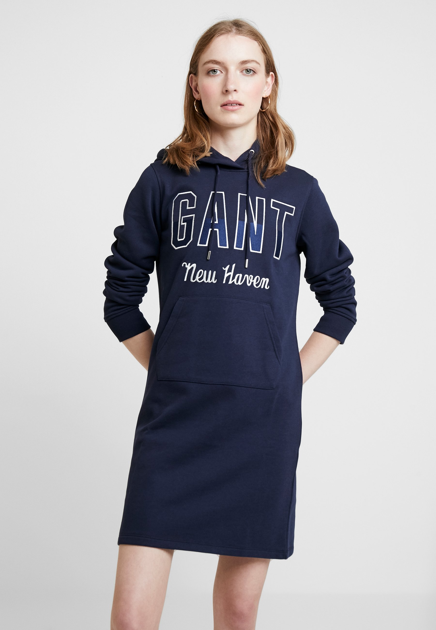 GANT HOODIE DRESS Kjole evening bluemørkeblå Zalando.no Blue Dress Gant Kjoler - Dameklær er billig