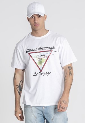 LE VOYAGE TEE - T-shirt med print - white