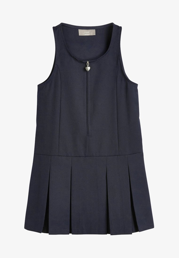 Next - ZIP FRONT PINAFORE - Rochie de zi - blue, Extindeți