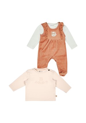 SET - Latzhose - bräunlich