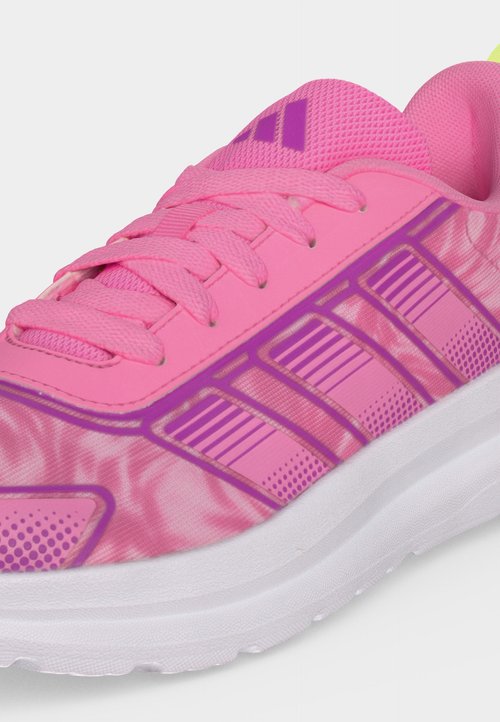 adidas TENSAUR RUN 4.0 UNISEX - Road running shoes - st tropic bloom/purple burst/hi res yellow — photo 7
