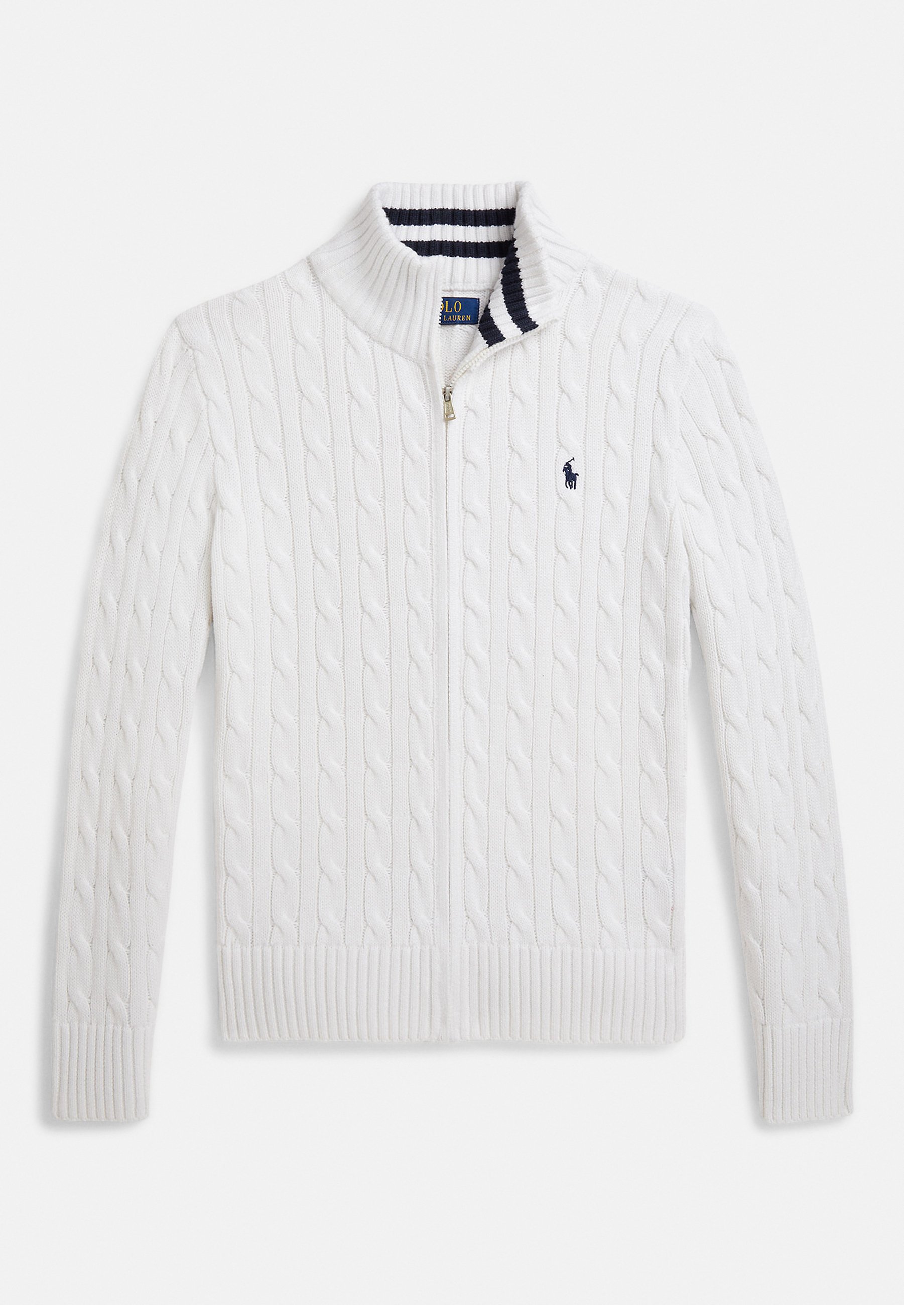 Polo Ralph Lauren CABLE-KNIT COTTON FULL-ZIP SWEATER 7-14Y