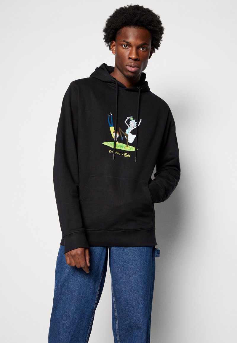 Tealer RICK AND MORTY HOODIE PORTAL UNISEX - Sweatshirt - black/noir -  ZALANDO.FR