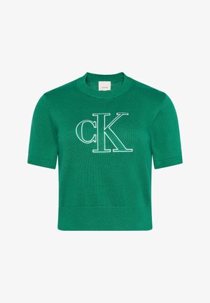 Calvin Klein Jeans, LOGO SS TOP - T-shirt con stampa - enchanted forest
