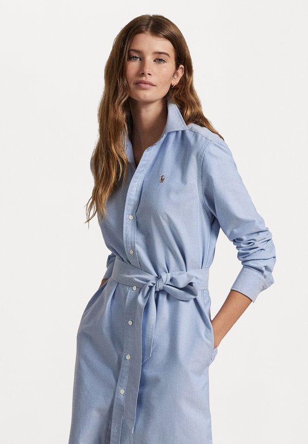 BELTED COTTON OXFORD SHIRTDRESS - Shirt dress