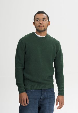 MELA, STRUKTURIERTER STRICKPULLOVER STYLE VAREEN - Trui - deep forest melange