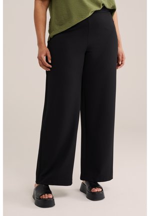 WE Fashion CURVE - Pantaloni - black