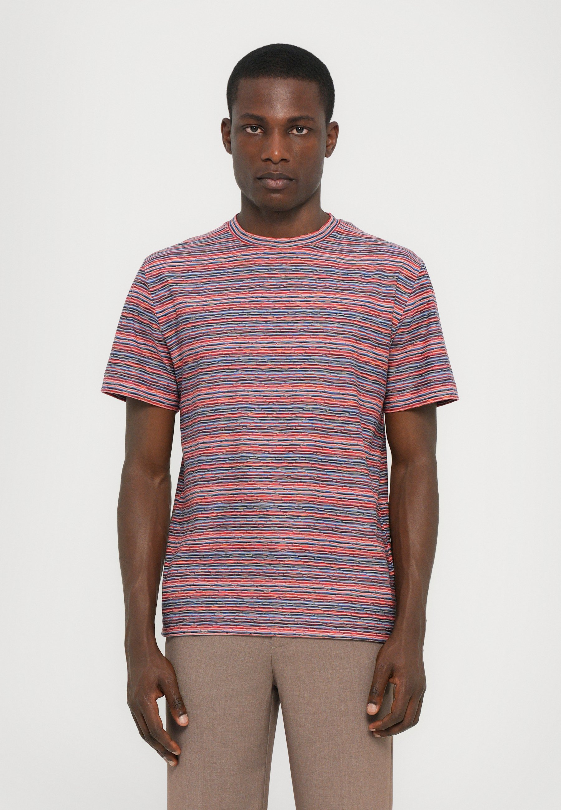Missoni Basic T-shirt - red/blue/light red - Zalando.co.uk