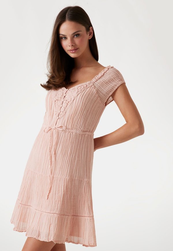 GAZE A-LINIE - Blusenkleid - rose