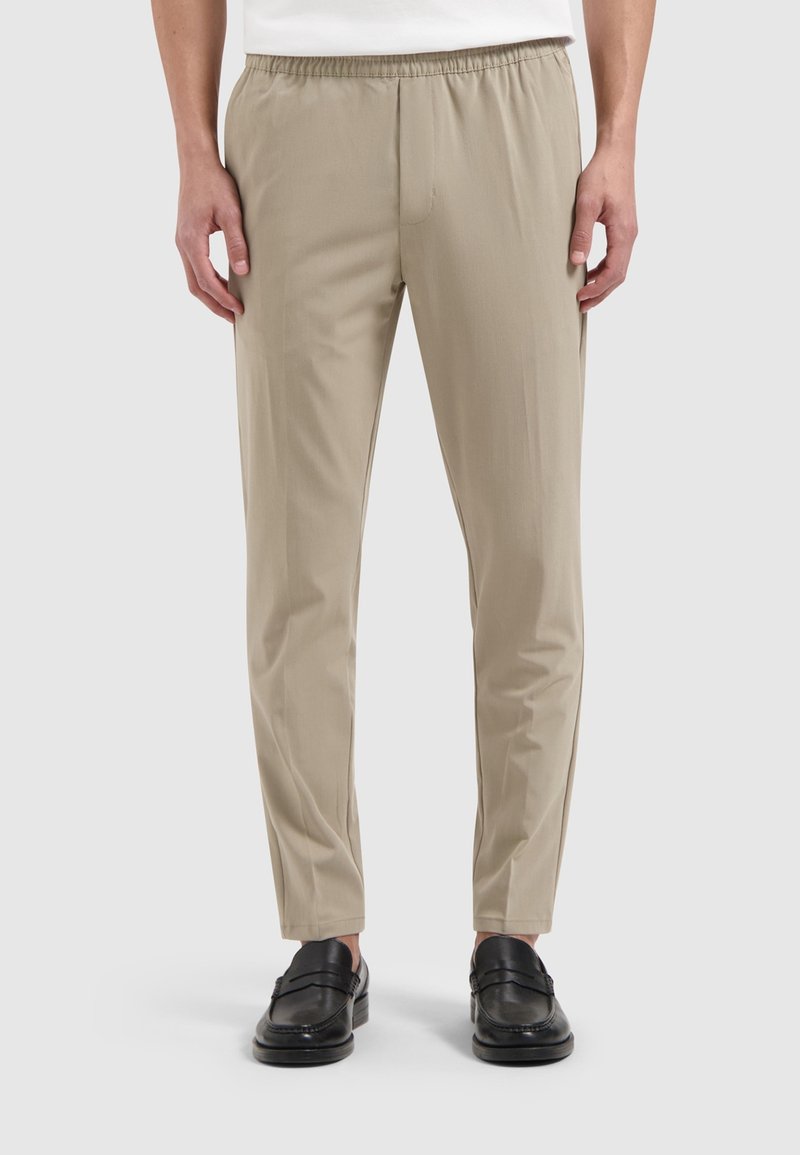 Pure Path REGULAR FIT SMART  - Trousers - taupe