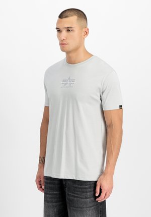 Alpha Industries, ALPHA INDUSTRIES MEN - T-SHIRTS FOAM ML T-SHIRT - T-Shirt print - pastel grey