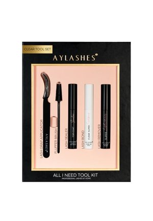 BLACK TOOL SET - Makeup set - transparenter wimpernkleber