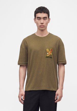 Cavalli Uomo EAGLE TEE - T-shirt imprimé - olive