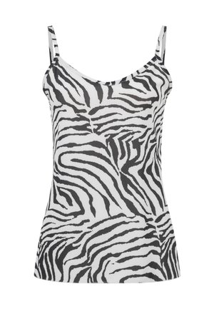 Cloud 5ive, AOP CREPE TOP - Top - white black