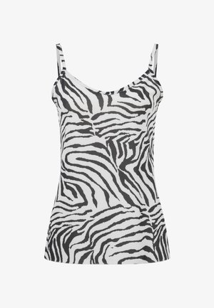 Cloud 5ive, AOP CREPE TOP - Top - white black