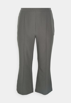 Pieces Curve, PCBOSSY WIDE STRIPED PANTS - Stoffhose - magnet