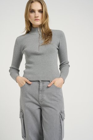 YASMIA - Jumper - grey melange