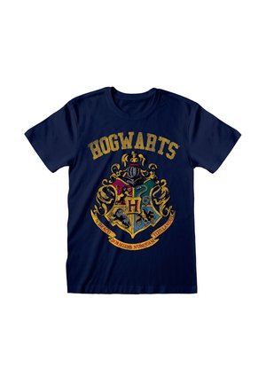 HARRY POTTER HOGWARTS FADED CREST - Print T-shirt - navy blue