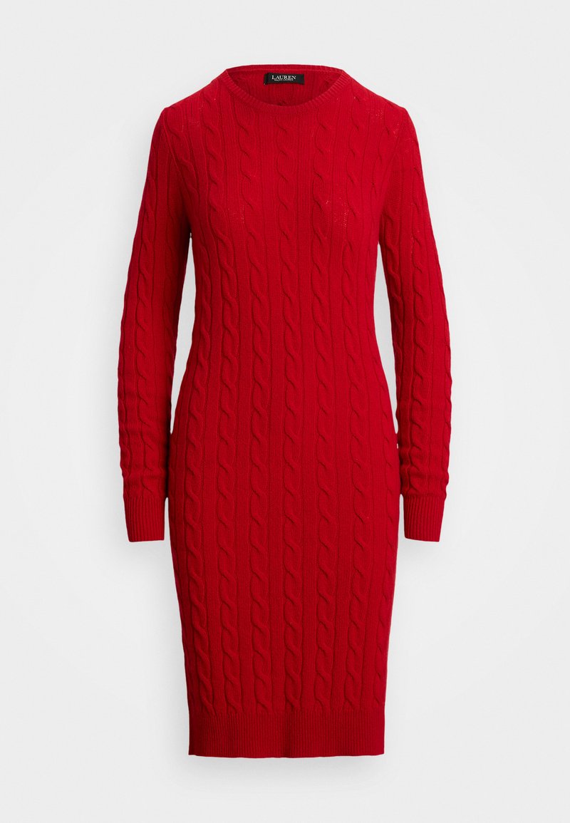 Lauren Ralph Lauren CABLE-KNIT WOOL-CASHMERE SWEATER DRESS - Day dress - ralph red/red - Zalando.ie Lauren Ralph Lauren CABLE-KNIT WOOL-CASHMERE SWEATER DRESS - Day dress - ralph red/red - Zalando.ie