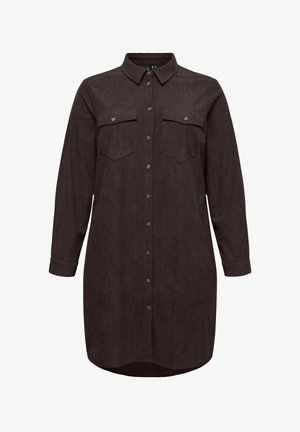 Vero Moda Curve, VMCVILJA, ciemnobrązowy