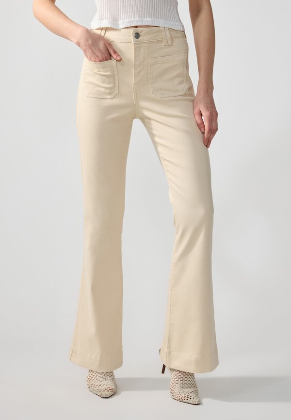 Flared Jeans - beige