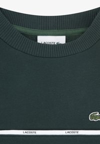 Lacoste MICRO TAPING CREW - Sweatshirt - dunkelgrün