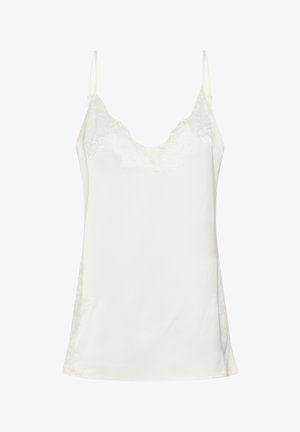 My Essential Wardrobe, MWBRENDA LACE LONG TOP - Débardeur - snow white