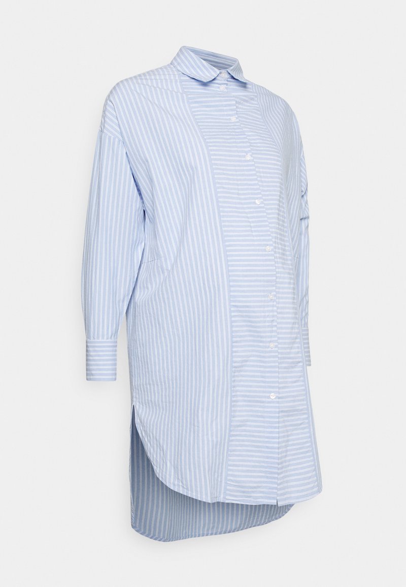 Pieces Maternity Overhemdblouse blauw Pieces Maternity Overhemdblouse blauw