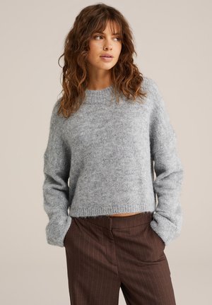 Strickpullover - light grey