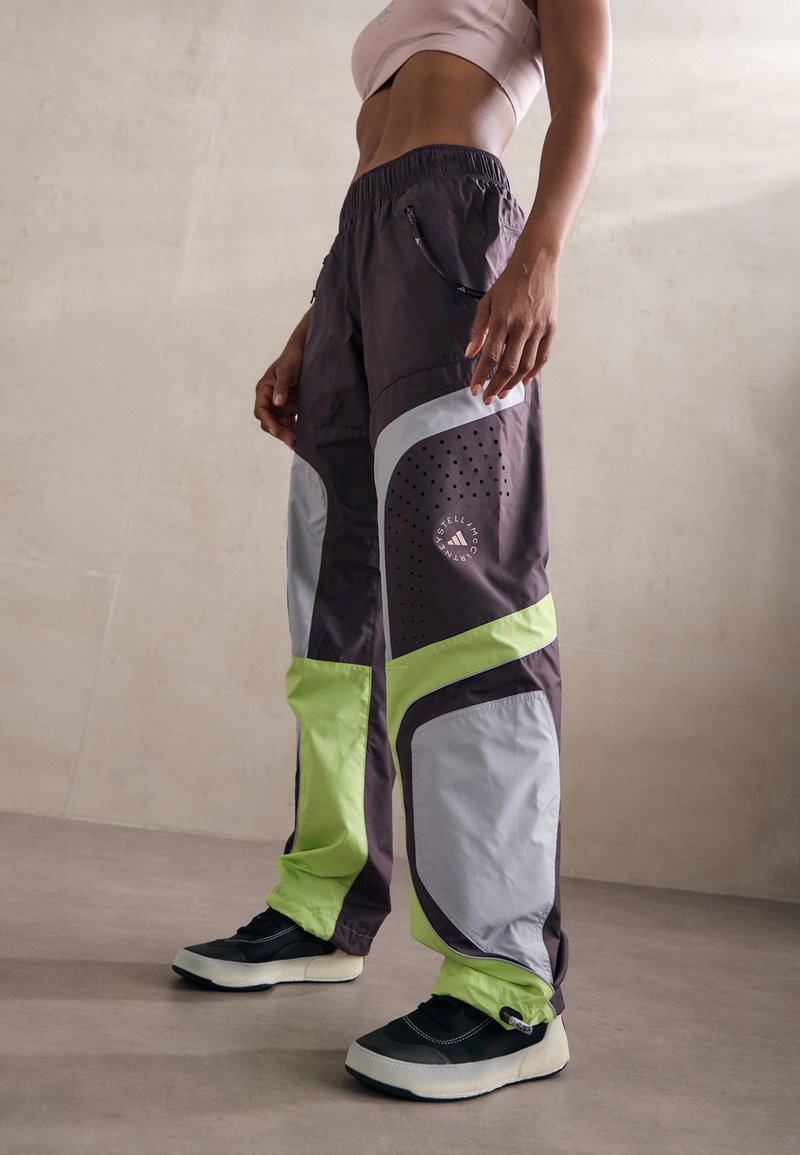 adidas by Stella McCartney ASMC TP - Pantaloni de trening - mineral red/pulse lime