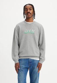 Levi's® RELAXED GRAPHIC CREWNECK SWEATSHIRT - Felpa - headline logo midtone heather grey