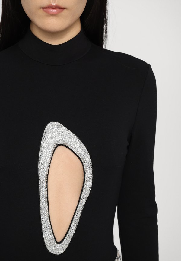 CRYSTAL CUTOUT BODYSUIT - Long sleeved top2