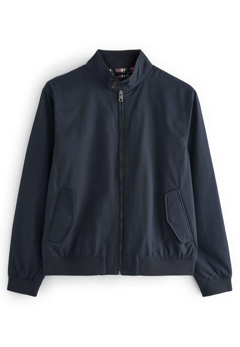 Next SHOWER RESISTANT CHECK LINED HARRINGTON JACKET Jas navy blue