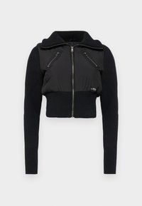 SHRUNKEN ZIP THROUGH - Bombera - black
