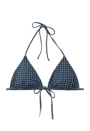 & OTHER STORIES, & OTHER STORIES TRIANGLE BIKINI TOP - Haut de bikini - blue white