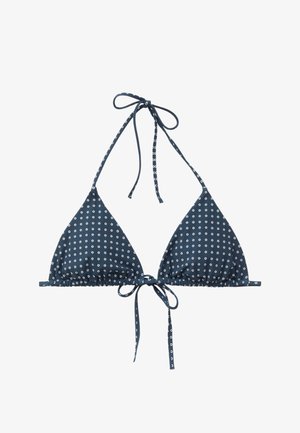 & OTHER STORIES, & OTHER STORIES TRIANGLE BIKINI TOP - Vrchný diel bikín - blue white