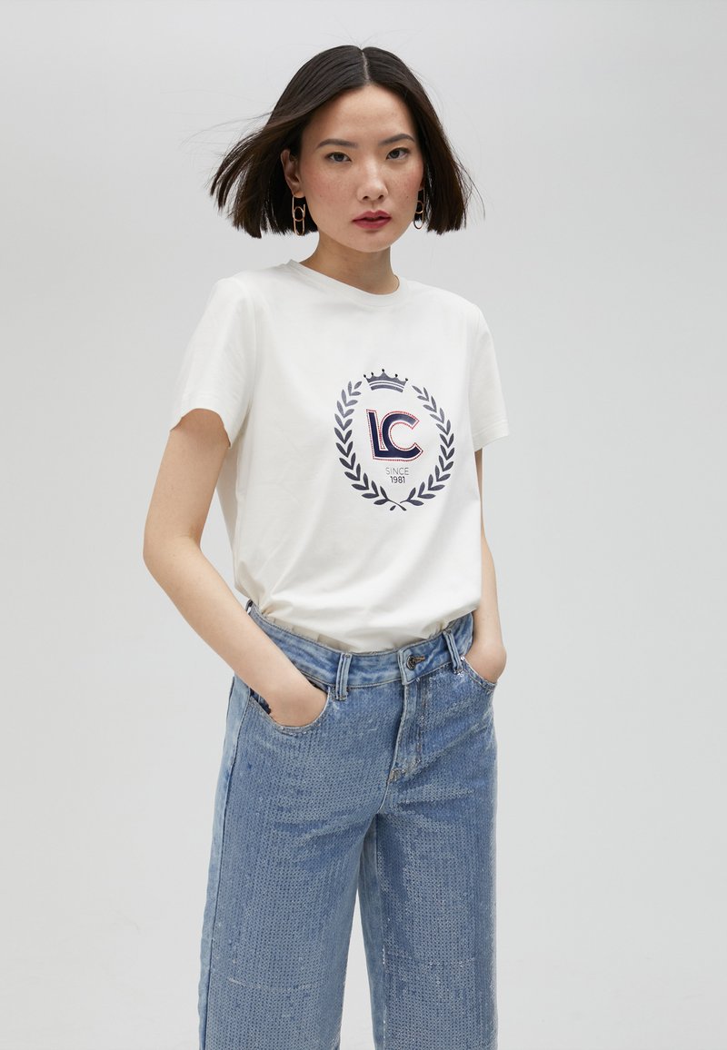 LOLA CASADEMUNT Camiseta estampada - white
