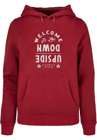 ABSOLUTE CULT STRANGER THINGS - WELCOME TO THE UPSIDE DOWN HOODY - Kapucnis pulóver - burgundy