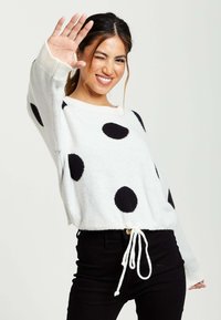 Liquorish POLKA DOT - Jumper - white
