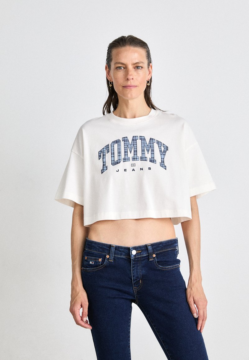 Tommy Jeans Camiseta estampada - ancient white