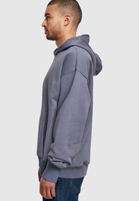 Merchcode LADIES PRETTY FLOWERS - CROPPED  - Hoodie - vintageblue