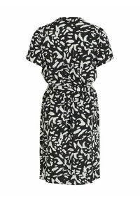 VILA KURZÄRMELIGES - Abito a camicia - black
