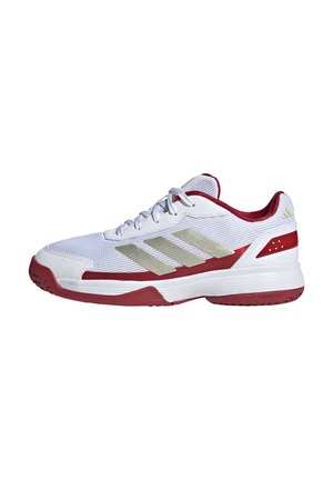 CRAZYQUICK  - Carpet court tennissko - ftwr white/ice gold met./ftwr white