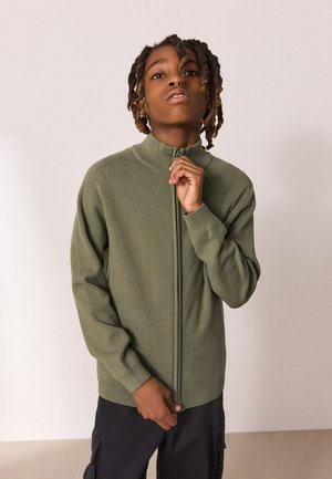 Next, ZIP THROUGH  - Kardigan - khaki green